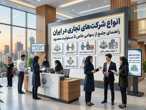 انواع شرکت‌های تجاری در ایران: راهنمای جامع از سهامی خاص تا مسئولیت محدود