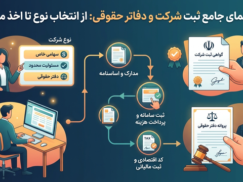 راهنمای جامع ثبت شرکت و دفاتر حقوقی: از انتخاب نوع تا اخذ مجوز